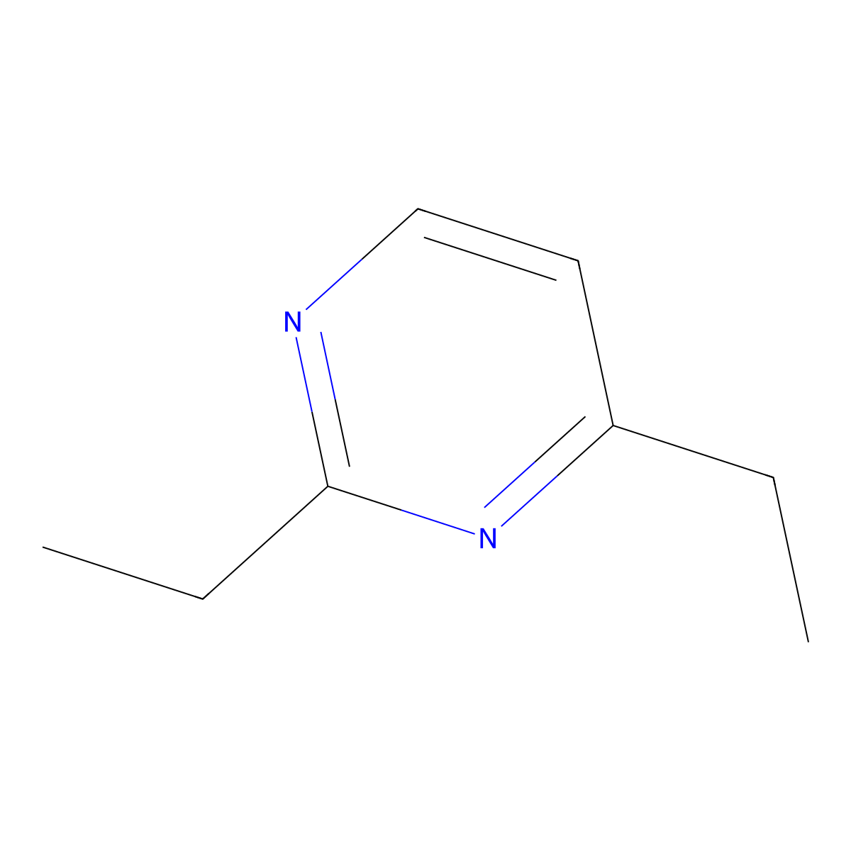 2,4-Diethylpyrimidine molecular structure, CAS 857990-28-4