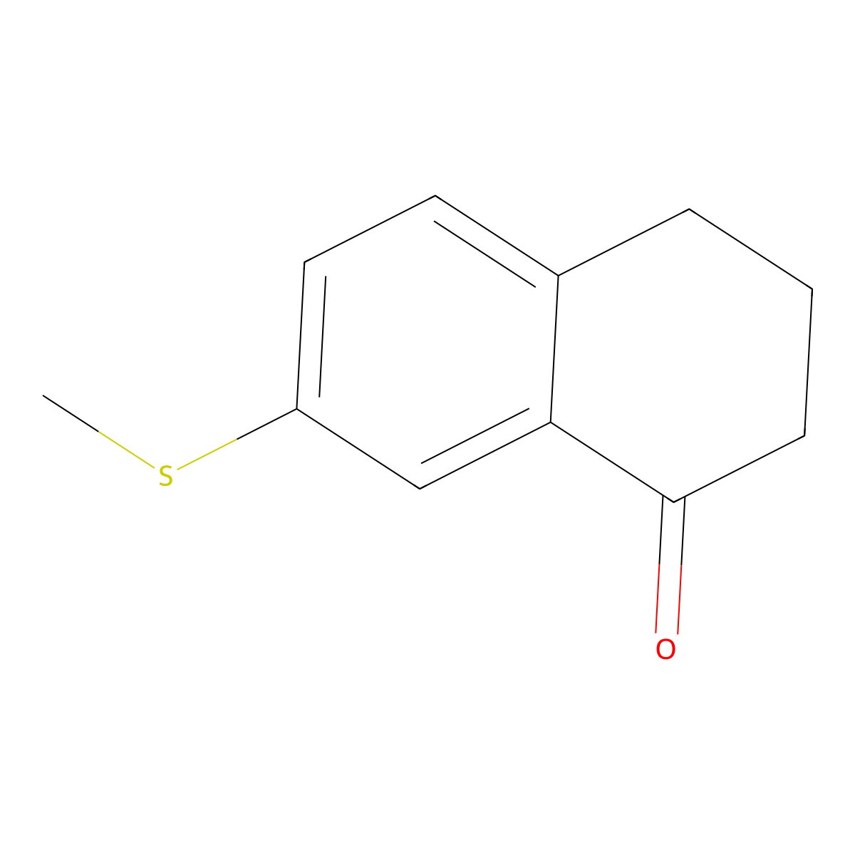 7-(Methylsulfanyl)-1,2,3,4-tetrahydronaphthalen-1-one molecular structure, CAS 857995-47-2