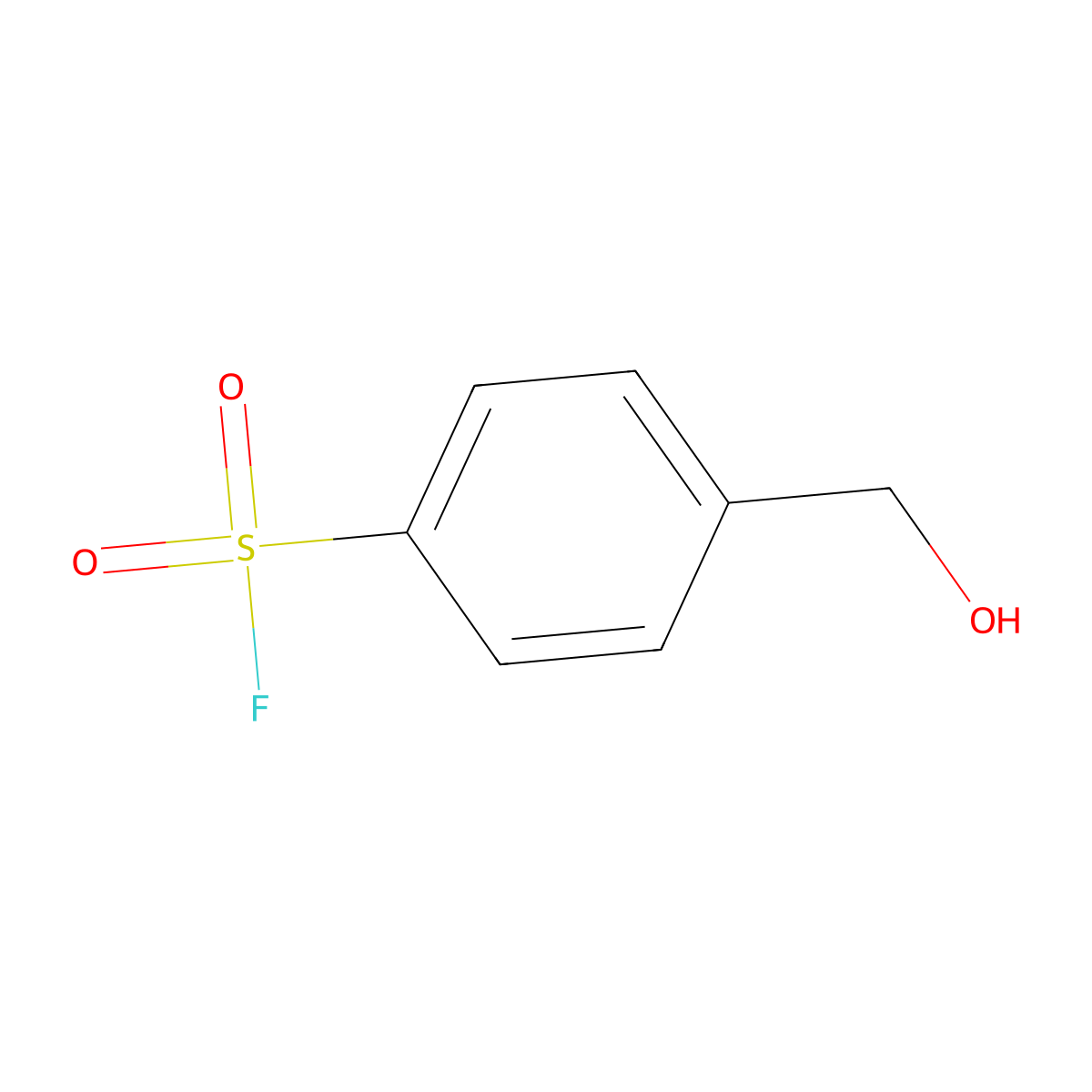 4-(Hydroxymethyl)benzene-1-sulfonyl fluoride molecular structure, CAS 858004-78-1