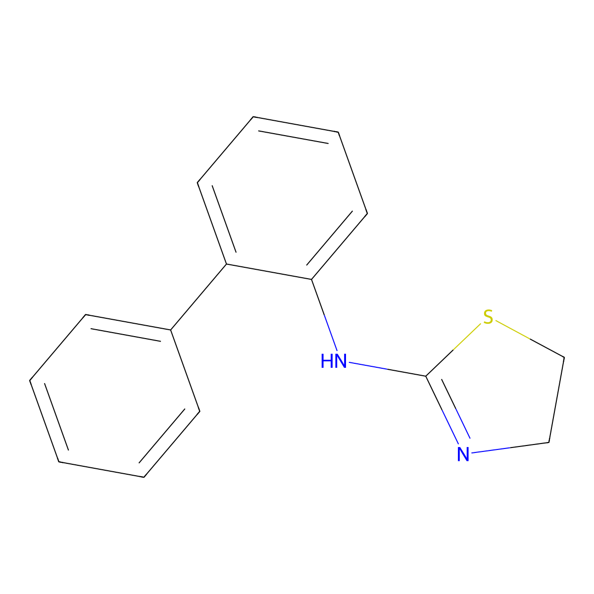 N-(2-phenylphenyl)-4,5-dihydro-1,3-thiazol-2-amine molecular structure, CAS 858008-78-3