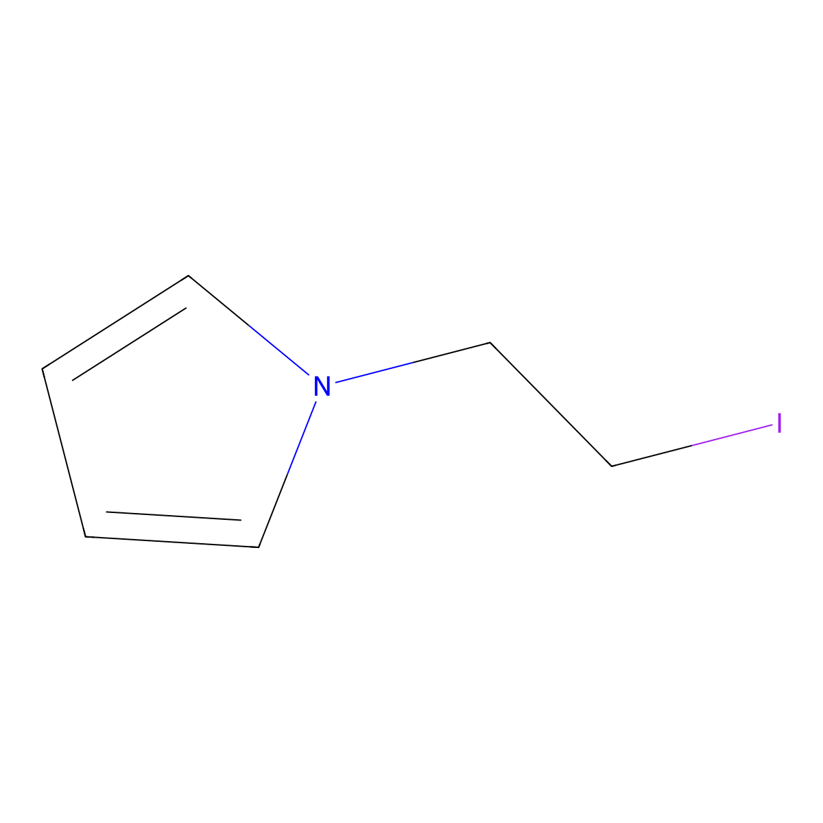 1-(2-Iodoethyl)-1H-pyrrole molecular structure, CAS 85801-33-8