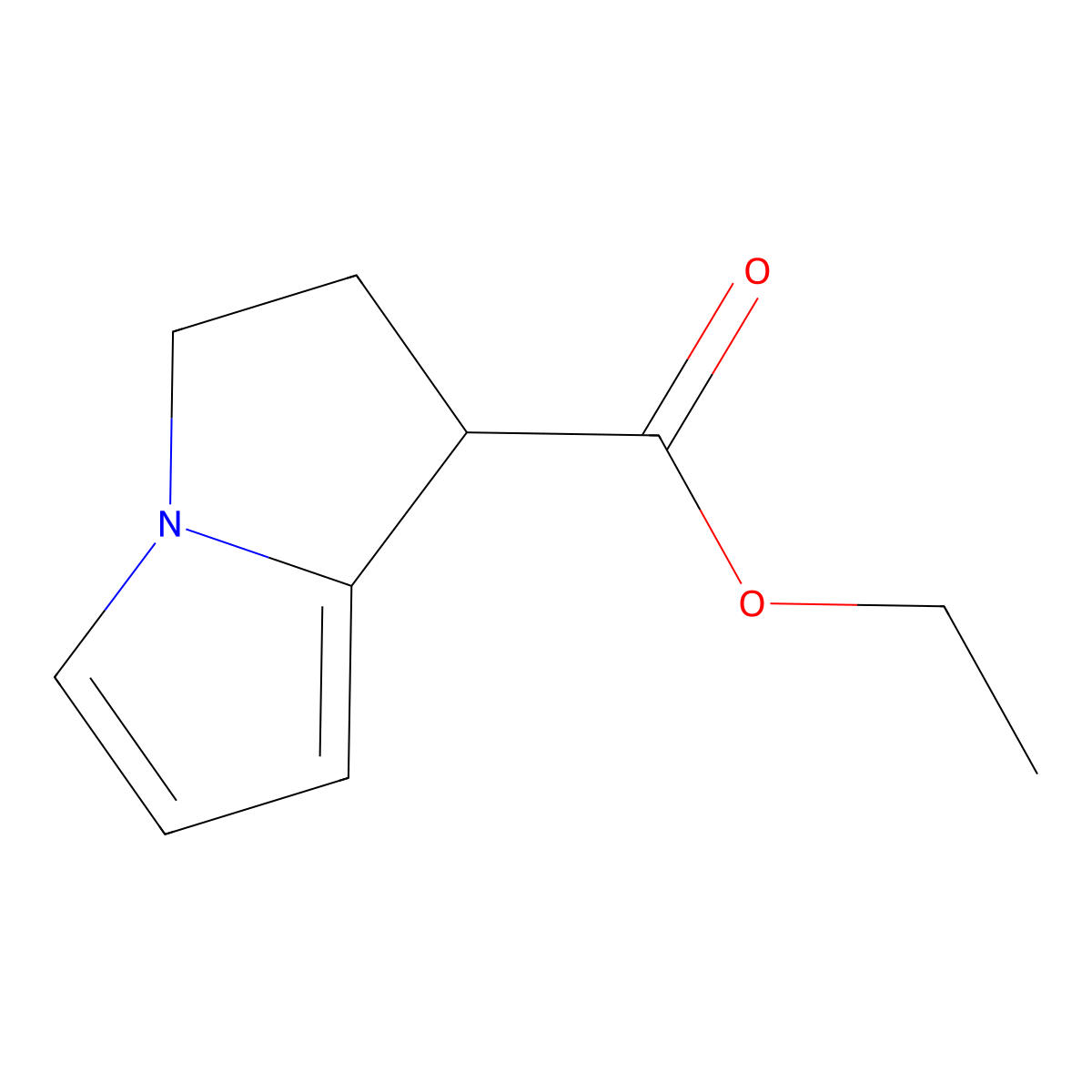 ethyl 2,3-dihydro-1H-pyrrolizine-1-carboxylate molecular structure, CAS 85801-37-2
