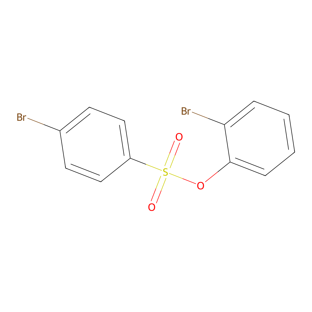 2-Bromophenyl 4-bromobenzene-1-sulfonate molecular structure, CAS 858013-39-5