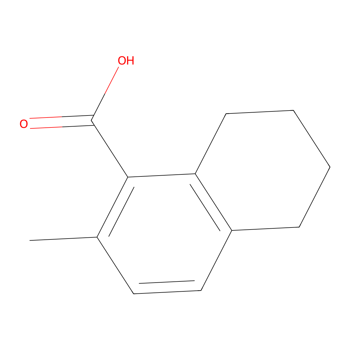 2-Methyl-5,6,7,8-tetrahydronaphthalene-1-carboxylic acid molecular structure, CAS 858022-90-9