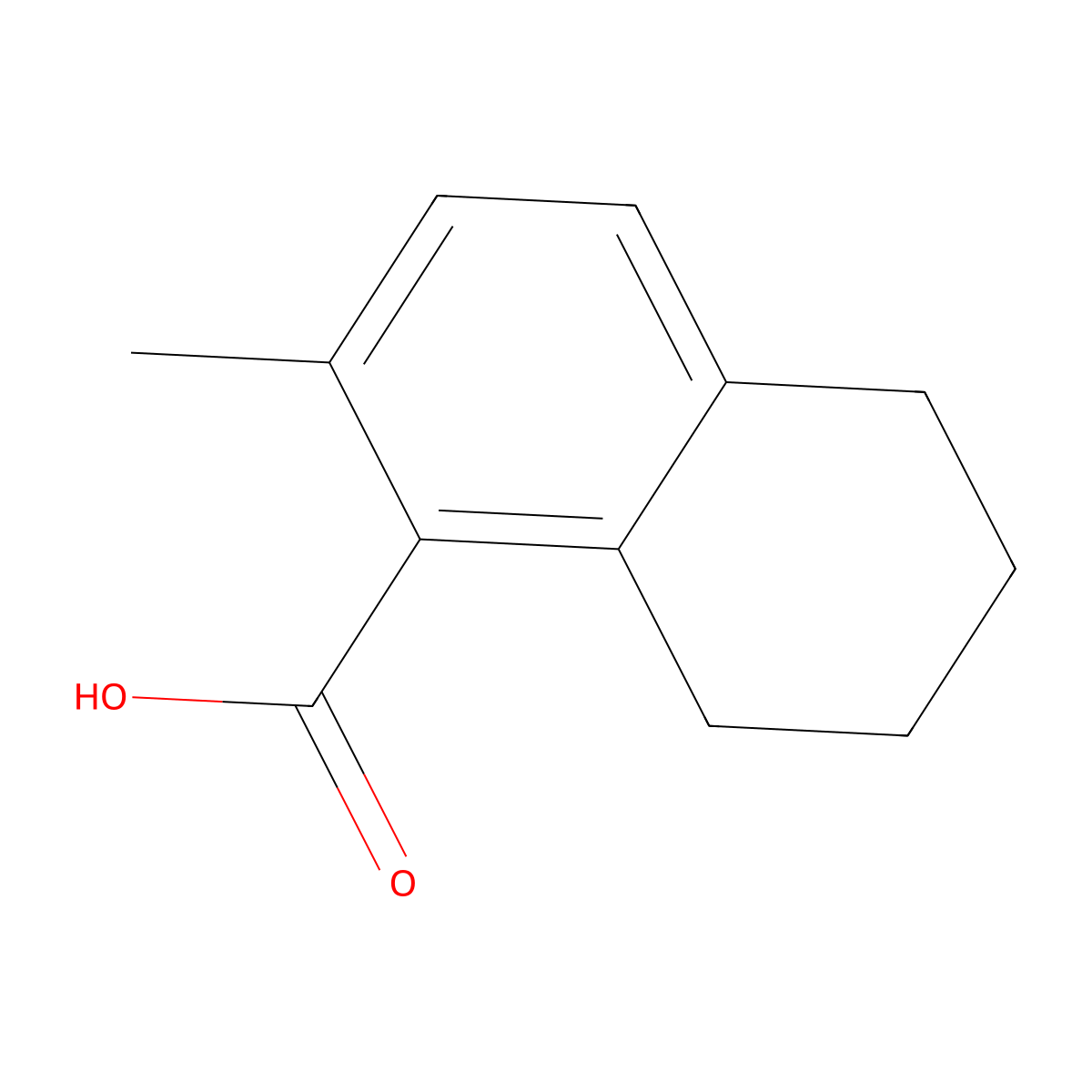 2-Methyl-5,6,7,8-tetrahydronaphthalene-1-carboxylic acid molecular structure, CAS 858022-90-9