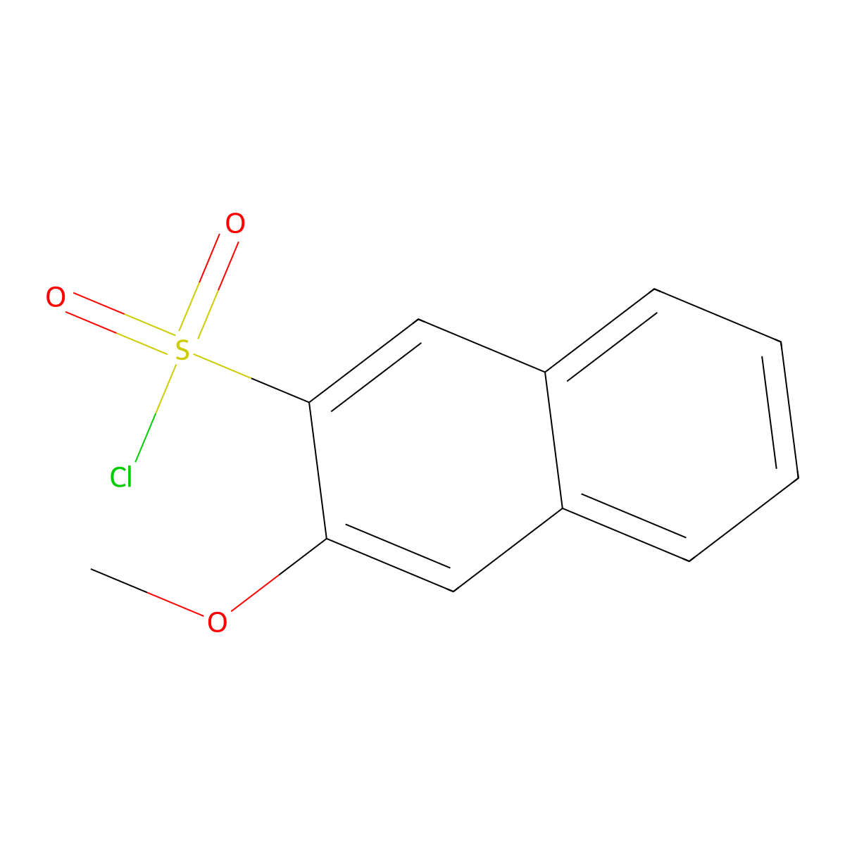 3-Methoxynaphthalene-2-sulfonyl chloride molecular structure, CAS 858024-08-5