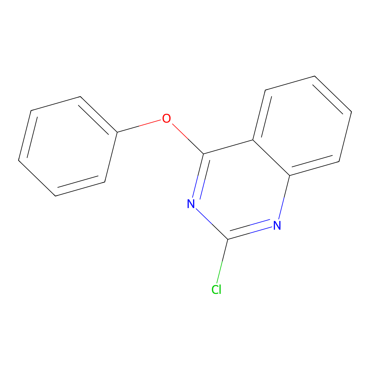 2-Chloro-4-phenoxyquinazoline molecular structure, CAS 858027-20-0