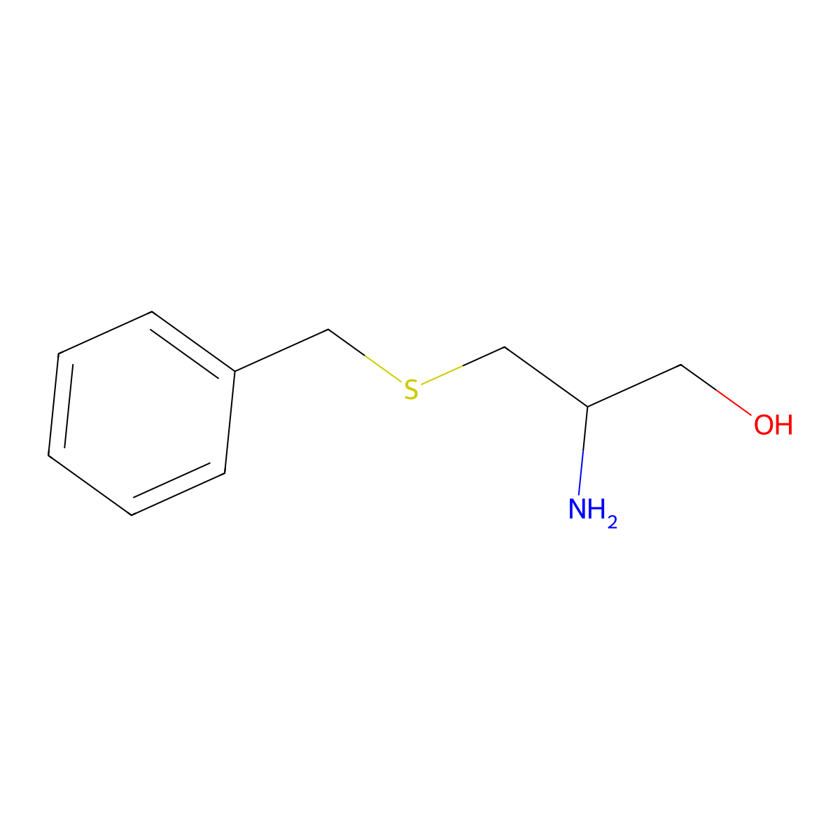(2R)-2-Amino-3-(benzylsulfanyl)propan-1-ol molecular structure, CAS 85803-43-6