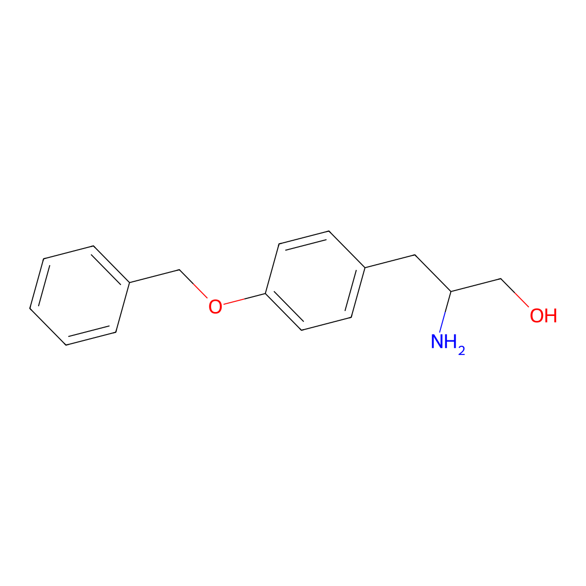 (S)-2-Amino-3-[4-(phenylmethoxy)phenyl]-1-propanol molecular structure, CAS 85803-44-7
