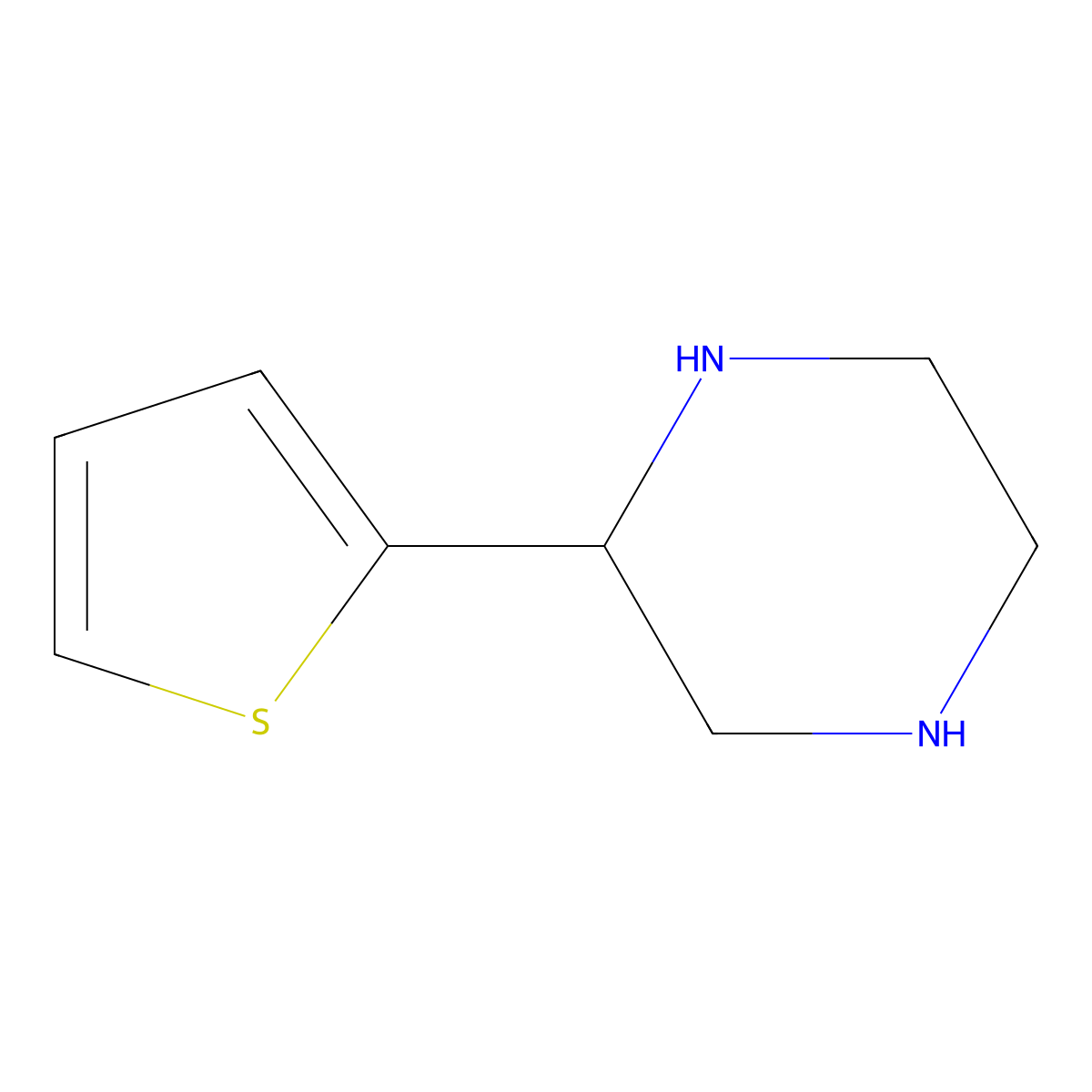 2-Thiophen-2-yl-piperazine molecular structure, CAS 85803-49-2