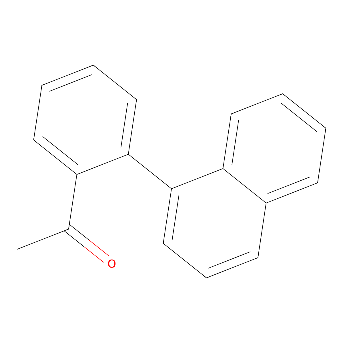 Ethanone, 1-[2-(1-naphthalenyl)phenyl]- molecular structure, CAS 858035-58-2