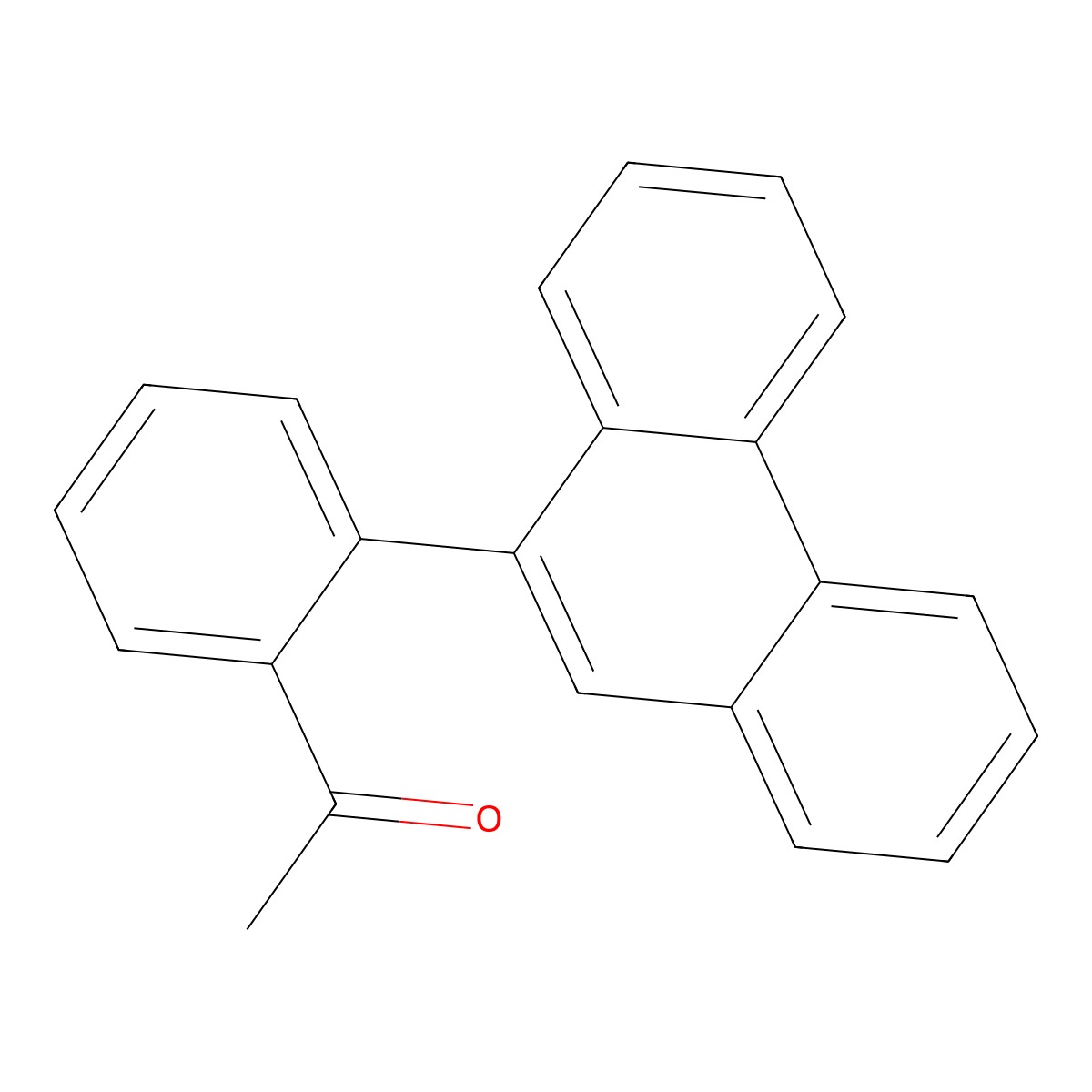 1-[2-(9-Phenanthrenyl)phenyl]ethanone molecular structure, CAS 858035-59-3