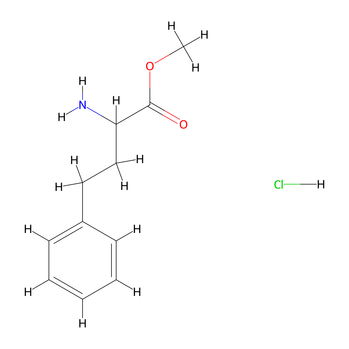Dl-Homophenylalanine Methyl Ester Hydrochloride molecular structure, CAS 85808-33-9