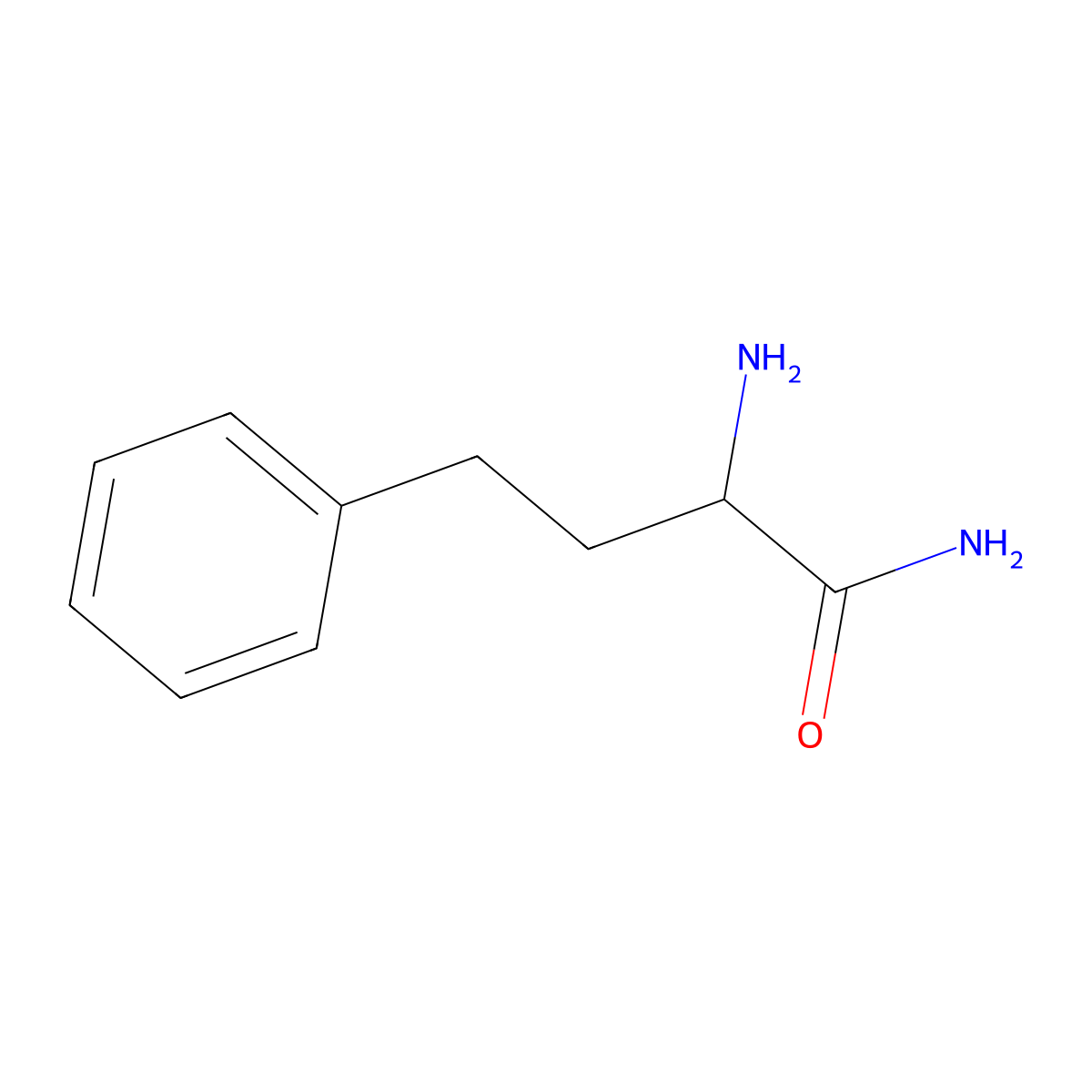 2-Amino-4-phenylbutanamide molecular structure, CAS 85808-34-0