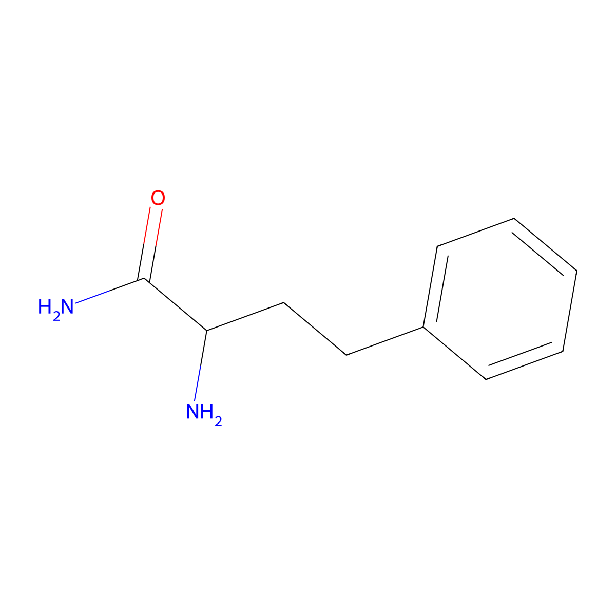 2-Amino-4-phenylbutanamide molecular structure, CAS 85808-34-0