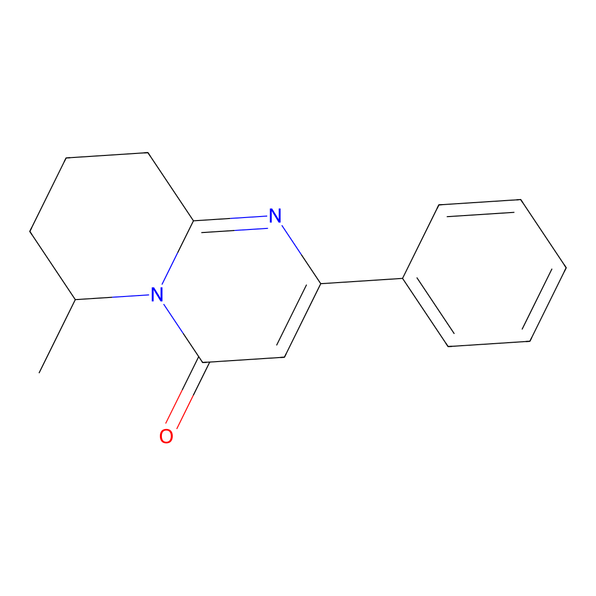 6-Methyl-2-phenyl-4H,6H,7H,8H,9H-pyrido[1,2-a]pyrimidin-4-one molecular structure, CAS 85808-43-1