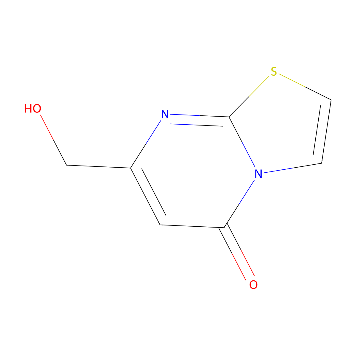 7-(hydroxymethyl)-5H-[1,3]thiazolo[3,2-a]pyrimidin-5-one molecular structure, CAS 85811-77-4