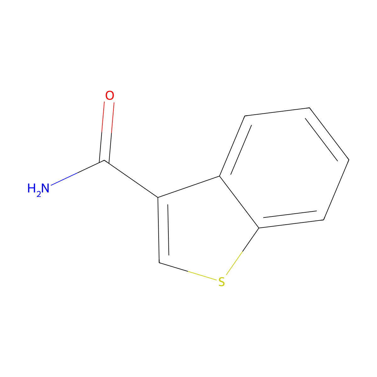 Benzo[b]thiophene-3-carboxamide molecular structure, CAS 858117-17-6