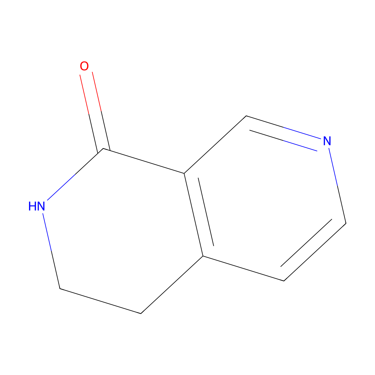 3,4-Dihydro-2,7-naphthyridin-1(2H)-one molecular structure, CAS 858120-58-8