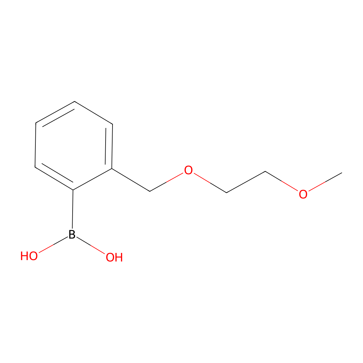 (2-((2-Methoxyethoxy)methyl)phenyl)boronic acid molecular structure, CAS 858126-53-1