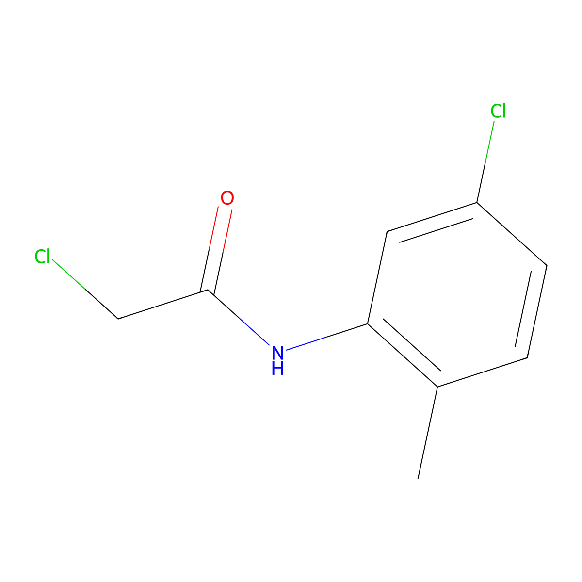 2-Chloro-N-(5-chloro-2-methylphenyl)acetamide molecular structure, CAS 85817-60-3