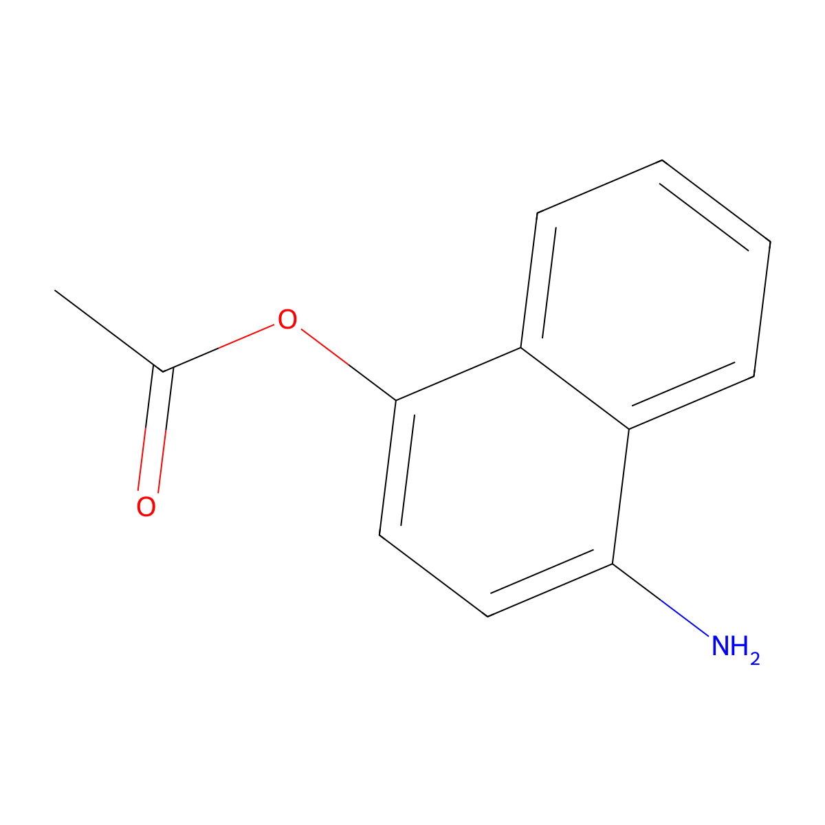 4-Aminonaphthalen-1-yl acetate molecular structure, CAS 858186-27-3