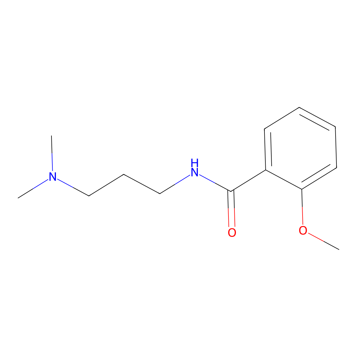N-[3-(dimethylamino)propyl]-2-methoxybenzamide molecular structure, CAS 85819-14-3