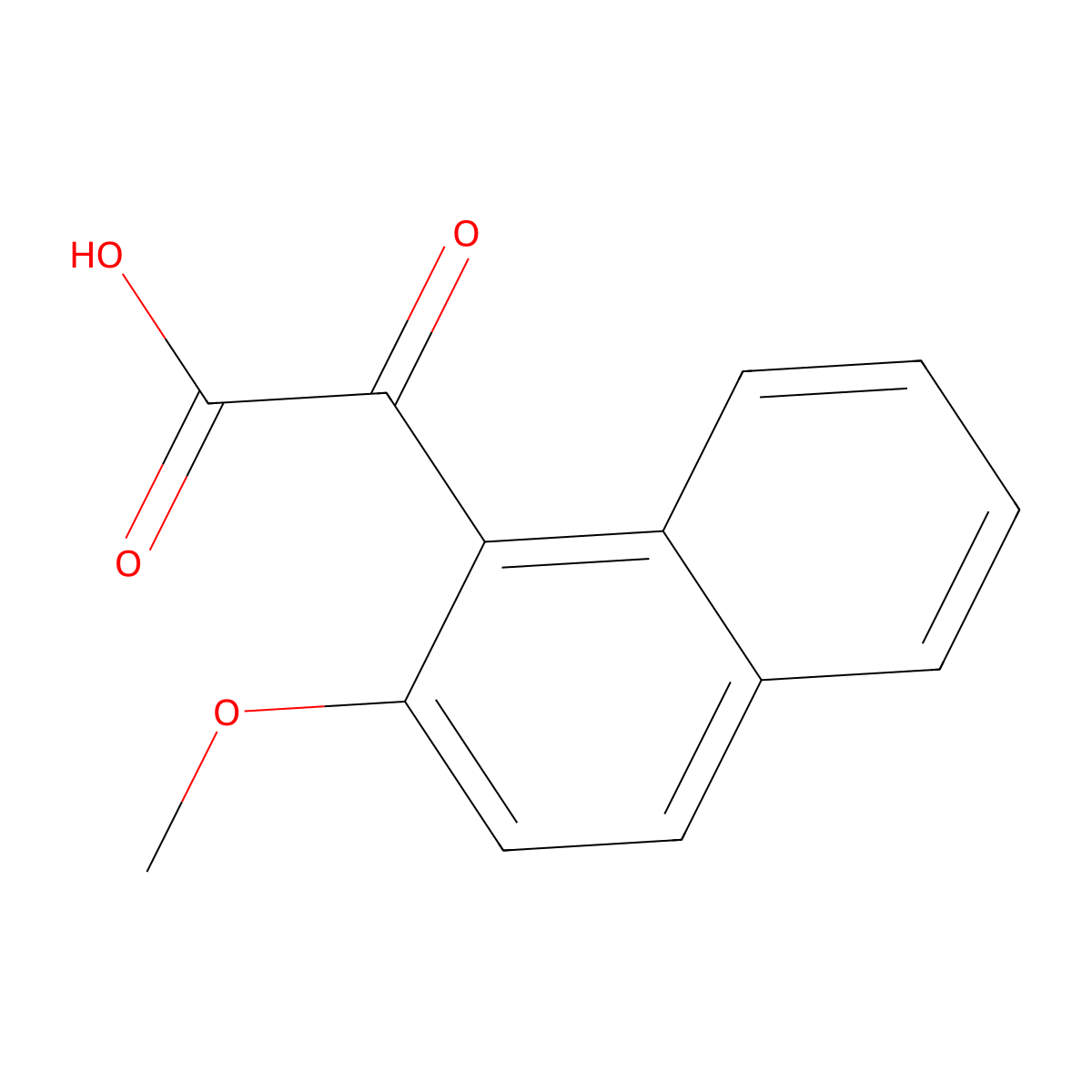 2-(2-Methoxynaphthalen-1-yl)-2-oxoacetic acid molecular structure, CAS 858199-99-2