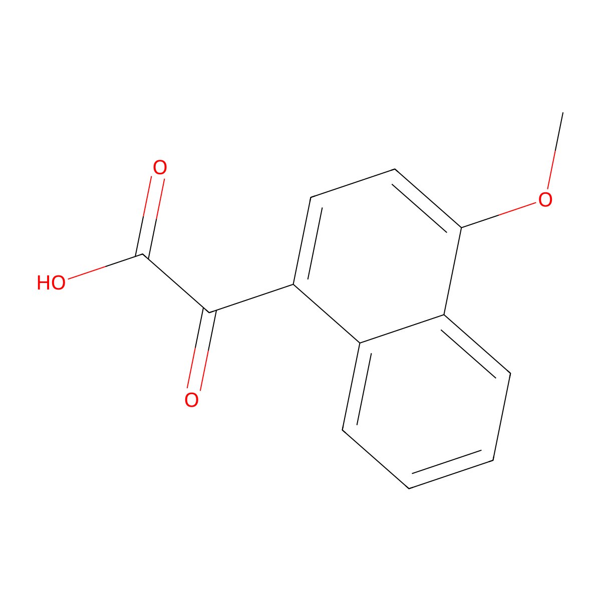 2-(4-Methoxynaphthalen-1-yl)-2-oxoacetic acid molecular structure, CAS 858200-01-8