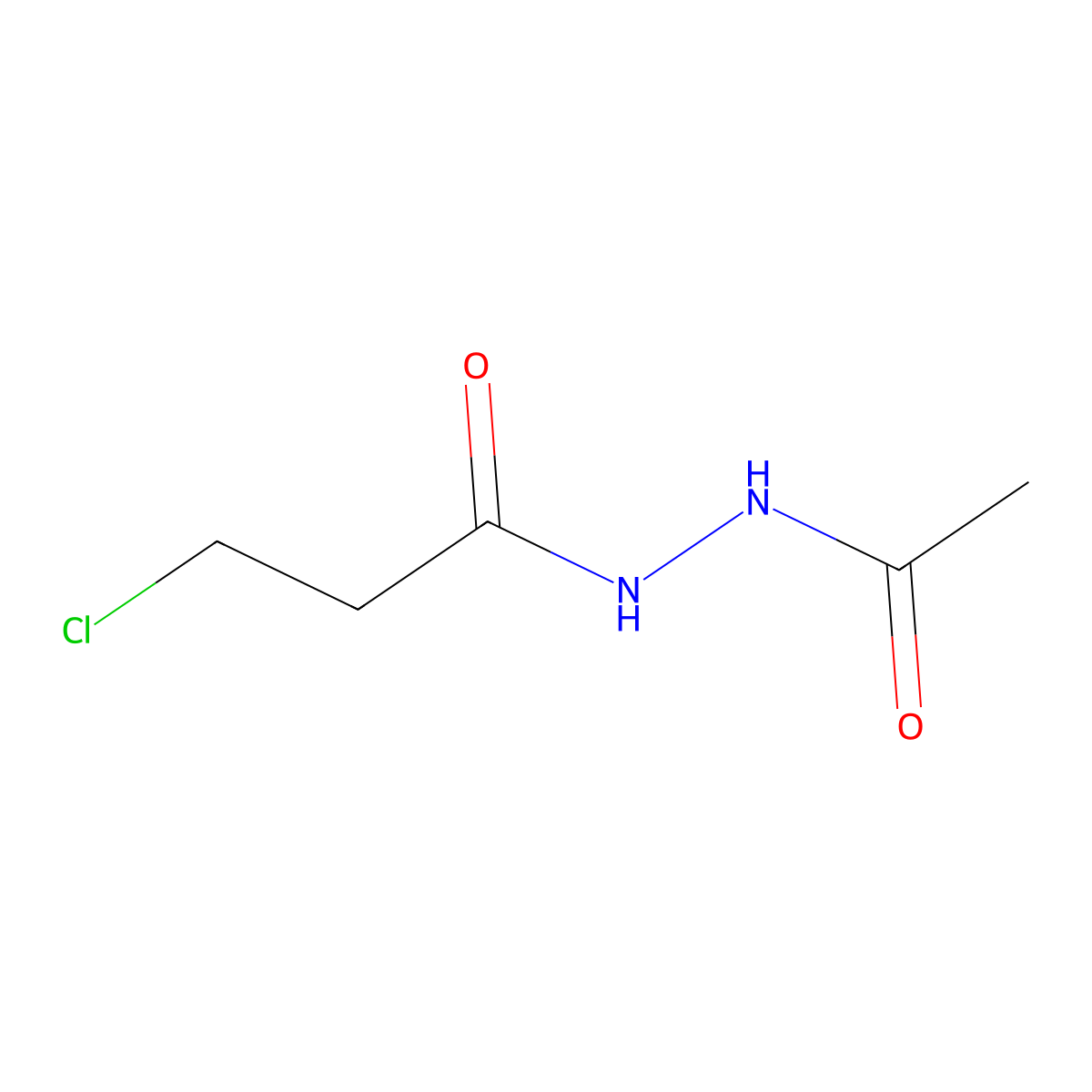 N'-Acetyl-3-chloropropanohydrazide molecular structure, CAS 858208-76-1