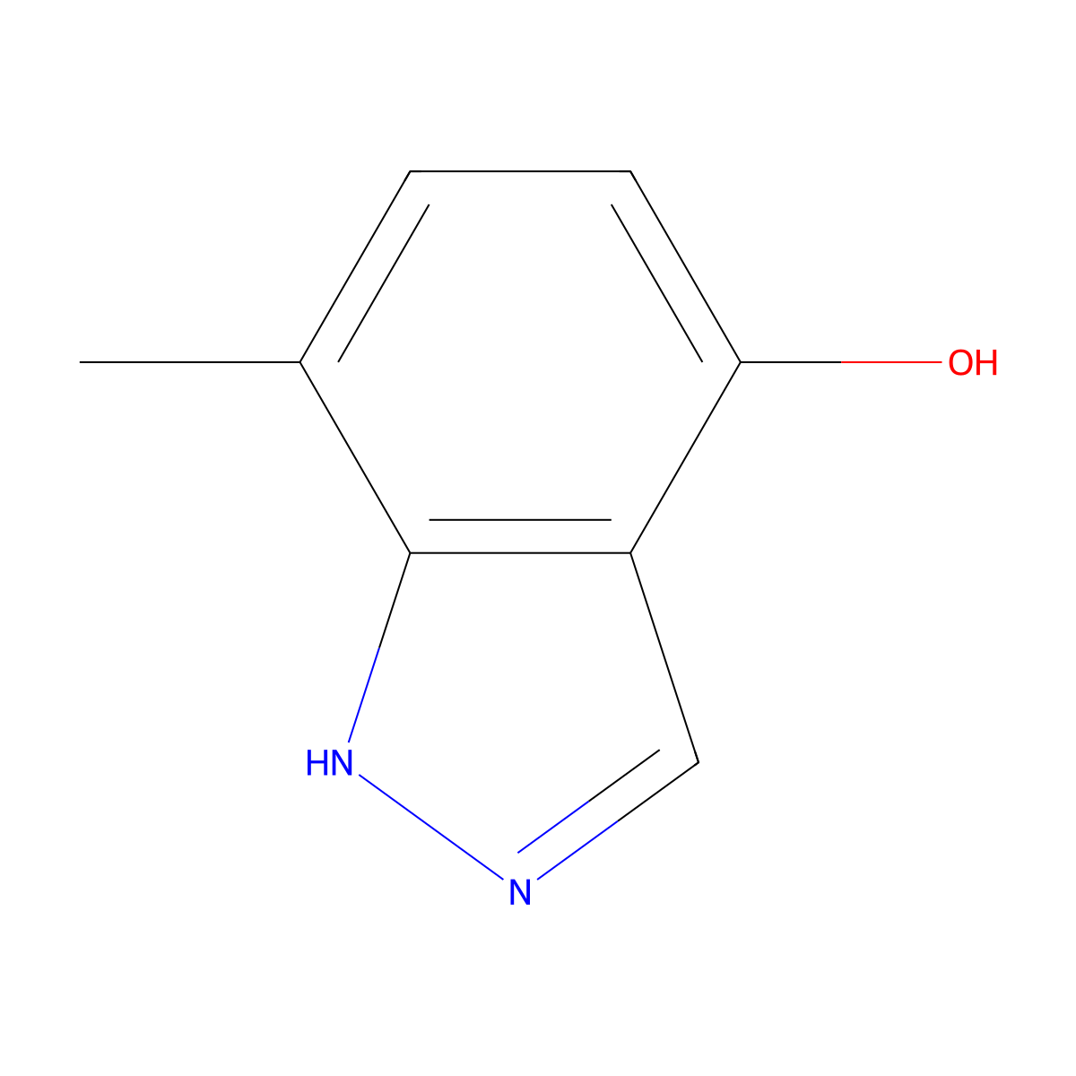 7-Methyl-1H-indazol-4-ol molecular structure, CAS 858227-44-8
