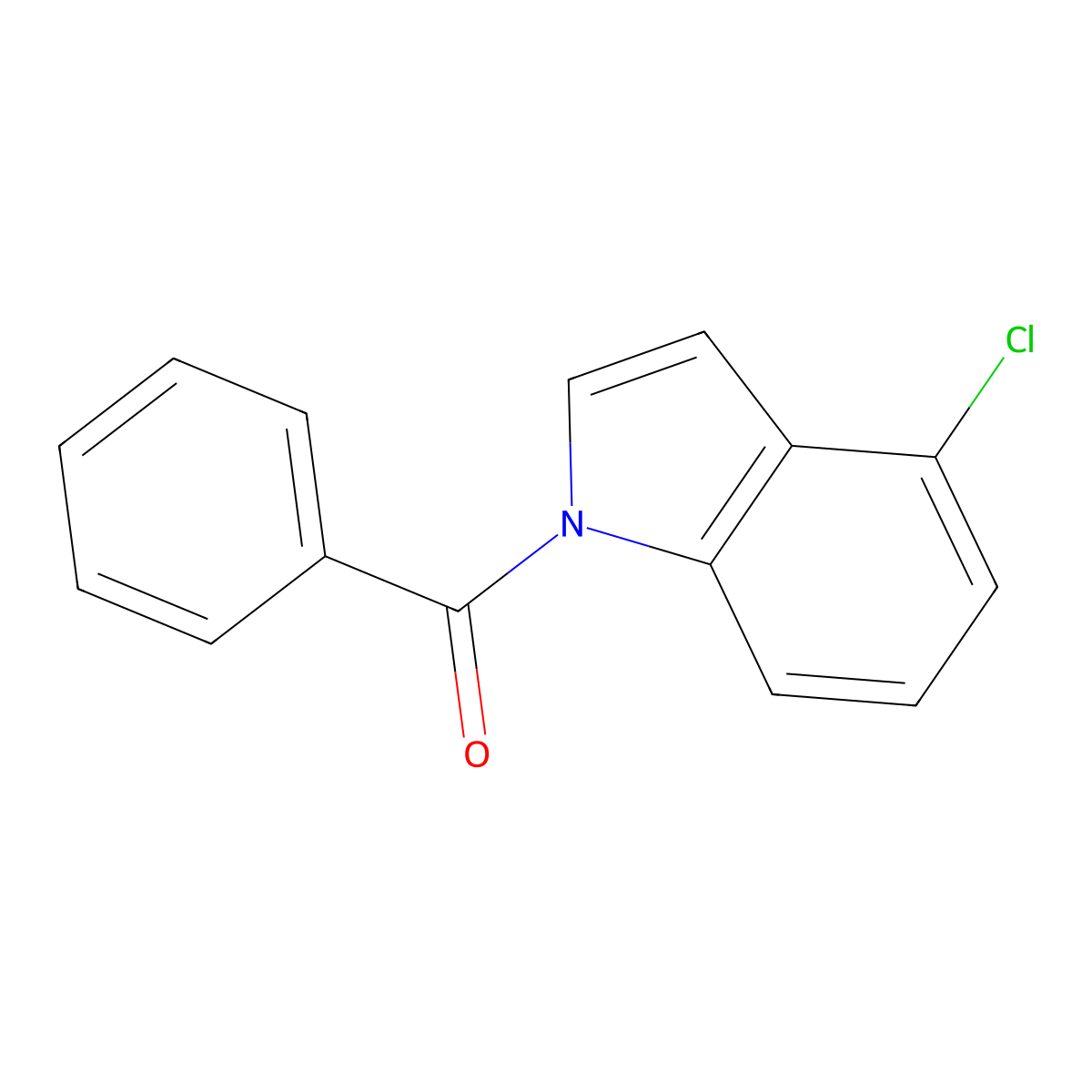 (4-Chloro-1H-indol-1-yl)(phenyl)methanone molecular structure, CAS 858230-84-9