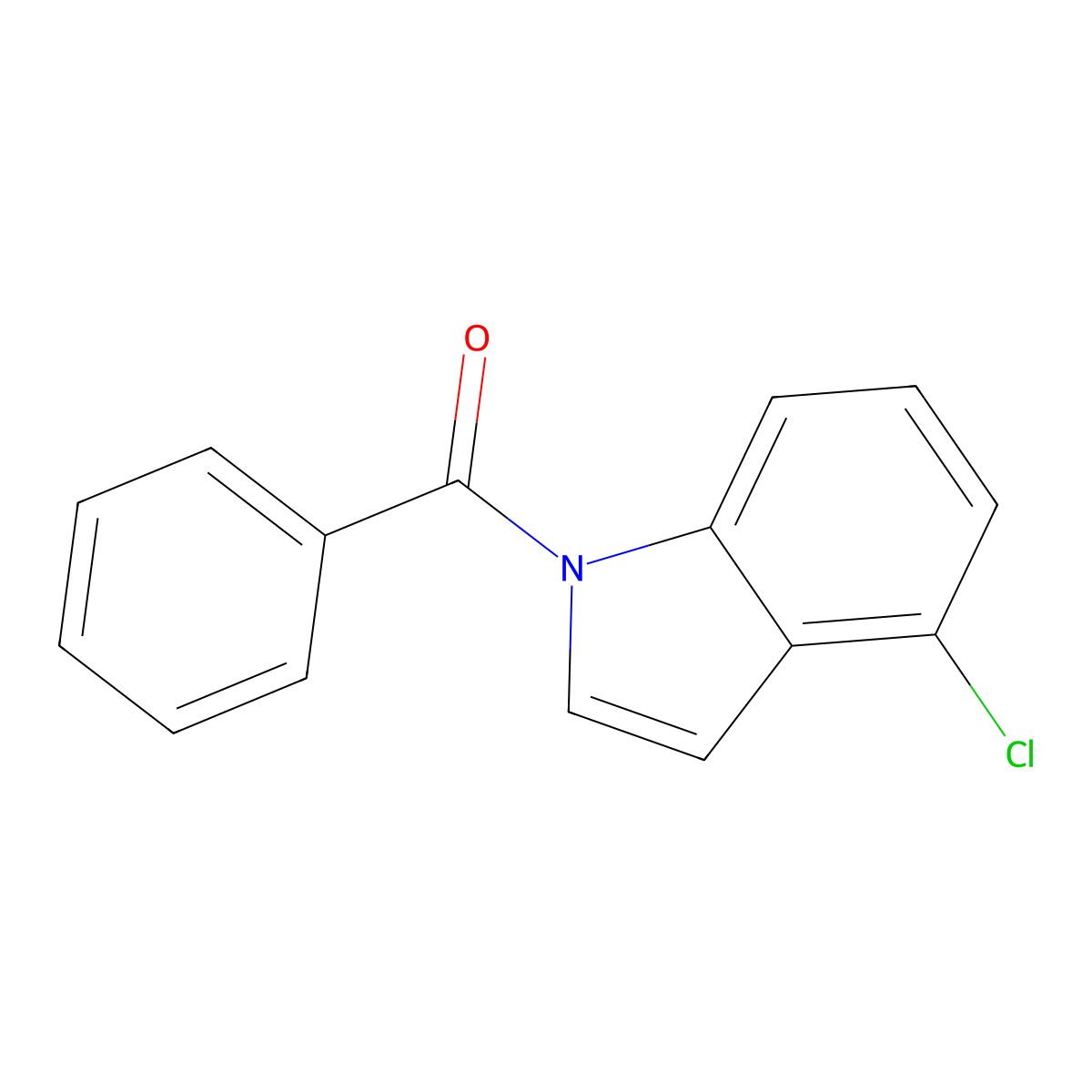 (4-Chloro-1H-indol-1-yl)(phenyl)methanone molecular structure, CAS 858230-84-9