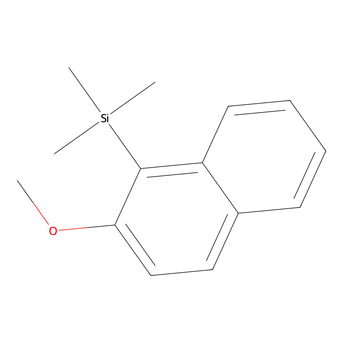 (2-Methoxynaphthalen-1-yl)trimethylsilane molecular structure, CAS 858235-12-8