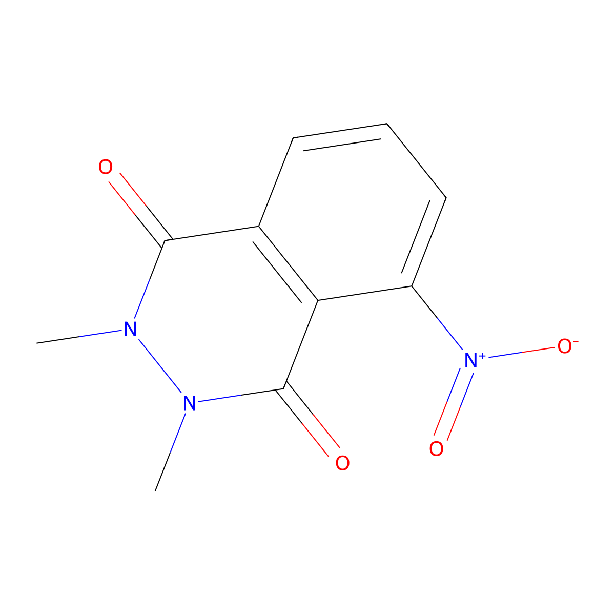 2,3-Dimethyl-5-nitro-2,3-dihydrophthalazine-1,4-dione molecular structure, CAS 858243-19-3