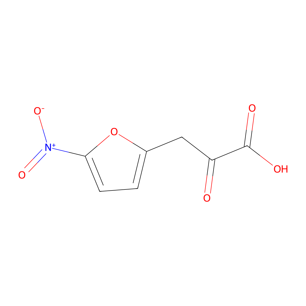 3-(5-Nitrofuran-2-yl)-2-oxopropanoic acid molecular structure, CAS 858247-59-3