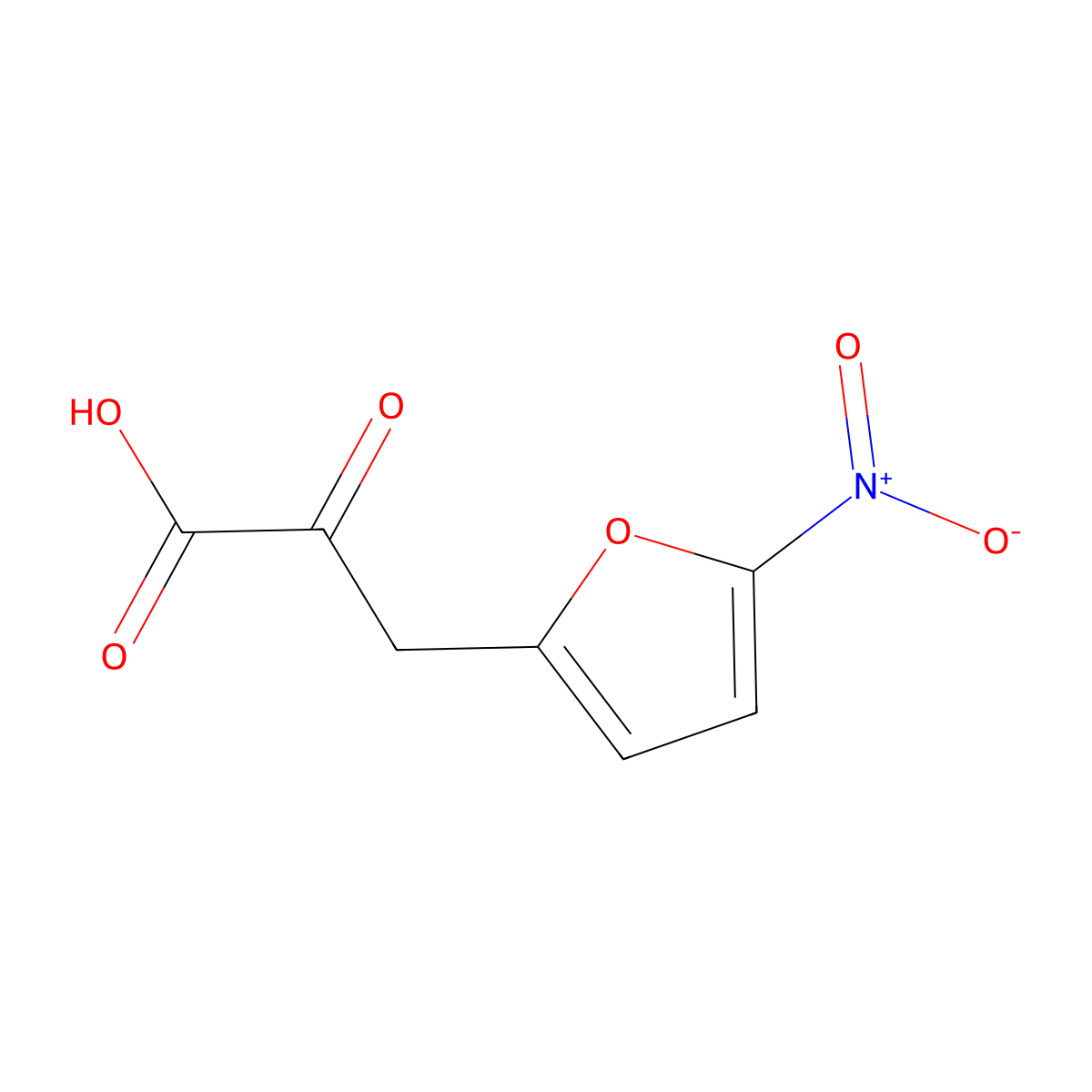 3-(5-Nitrofuran-2-yl)-2-oxopropanoic acid molecular structure, CAS 858247-59-3
