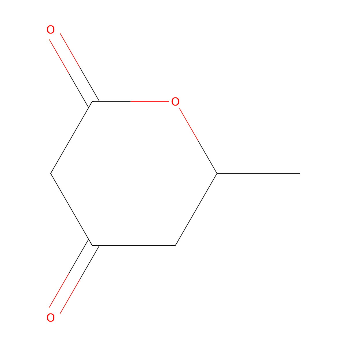 6-Methyloxane-2,4-dione molecular structure, CAS 85825-79-2