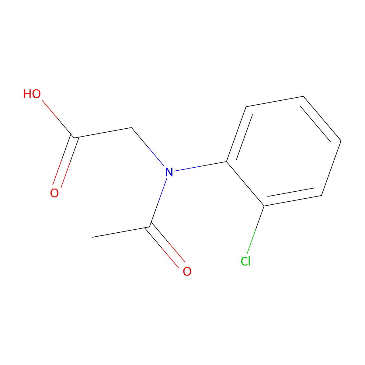 2-[N-(2-chlorophenyl)acetamido]acetic acid molecular structure, CAS 858252-17-2