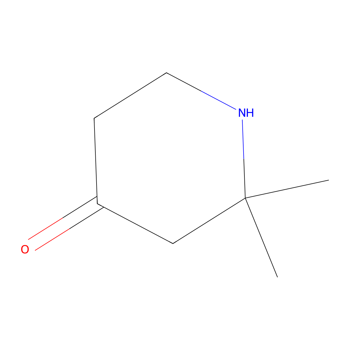 2,2-Dimethylpiperidin-4-one molecular structure, CAS 858264-10-5