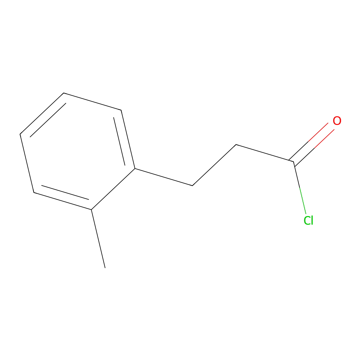 3-(2-Methylphenyl)propanoyl chloride molecular structure, CAS 85829-29-4