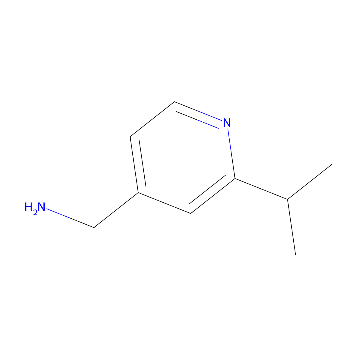 (2-Isopropylpyridin-4-yl)methanamine molecular structure, CAS 858362-81-9