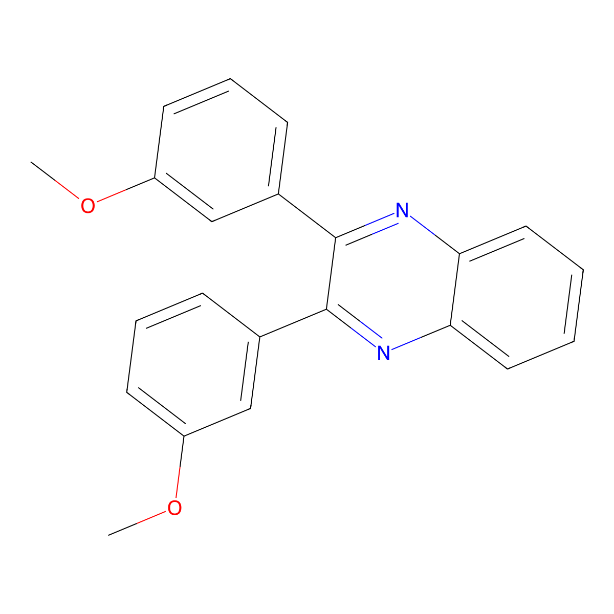 2,3-Bis(3-Methoxyphenyl)Quinoxaline molecular structure, CAS 858364-14-4