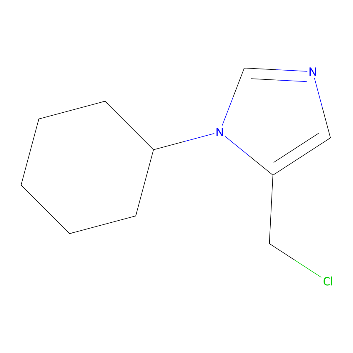 5-(Chloromethyl)-1-cyclohexyl-1H-imidazole molecular structure, CAS 858416-08-7