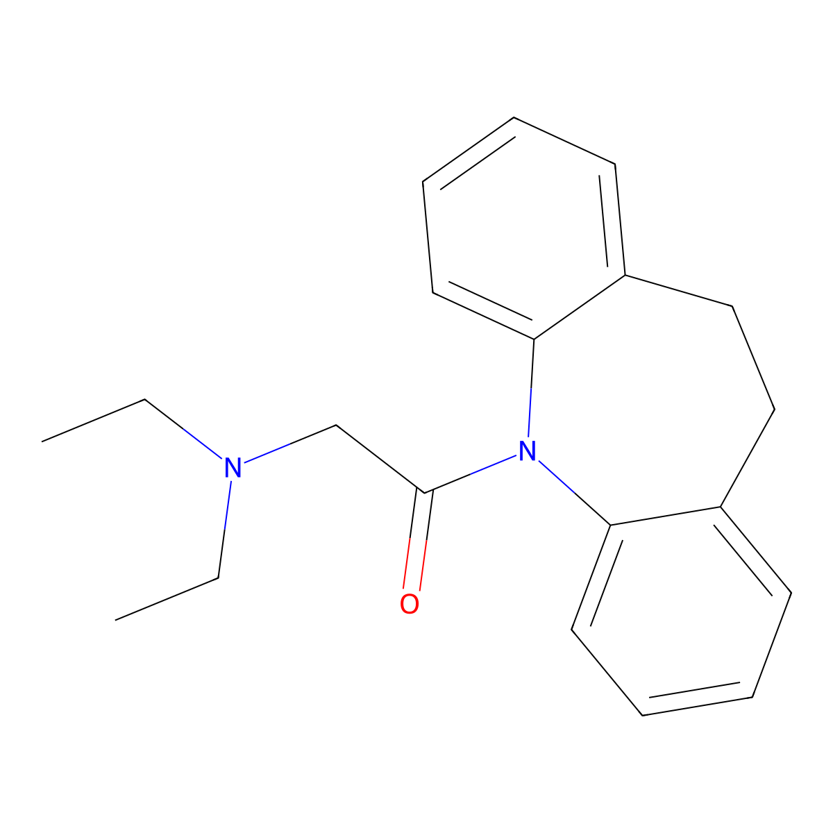 2-(Diethylamino)-1-(5,6-dihydrobenzo[b][1]benzazepin-11-yl)ethanone molecular structure, CAS 858425-20-4