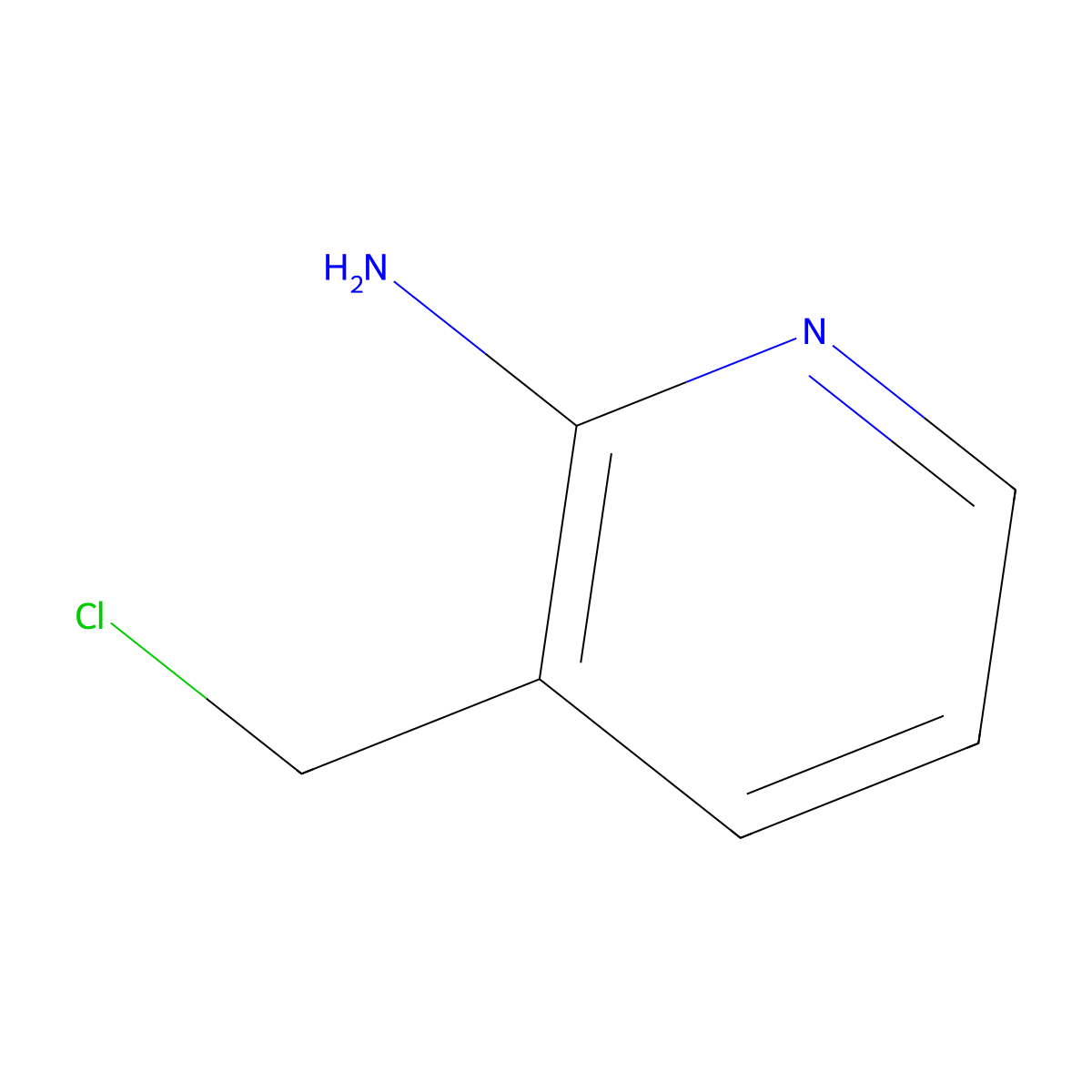 3-(Chloromethyl)pyridin-2-amine molecular structure, CAS 858431-29-5
