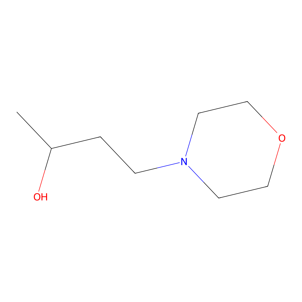 4-(Morpholin-4-yl)butan-2-ol molecular structure, CAS 858440-45-6