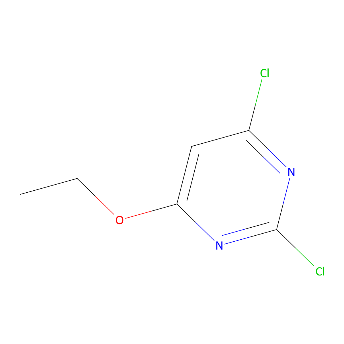 2,4-Dichloro-6-ethoxypyrimidine molecular structure, CAS 858447-32-2