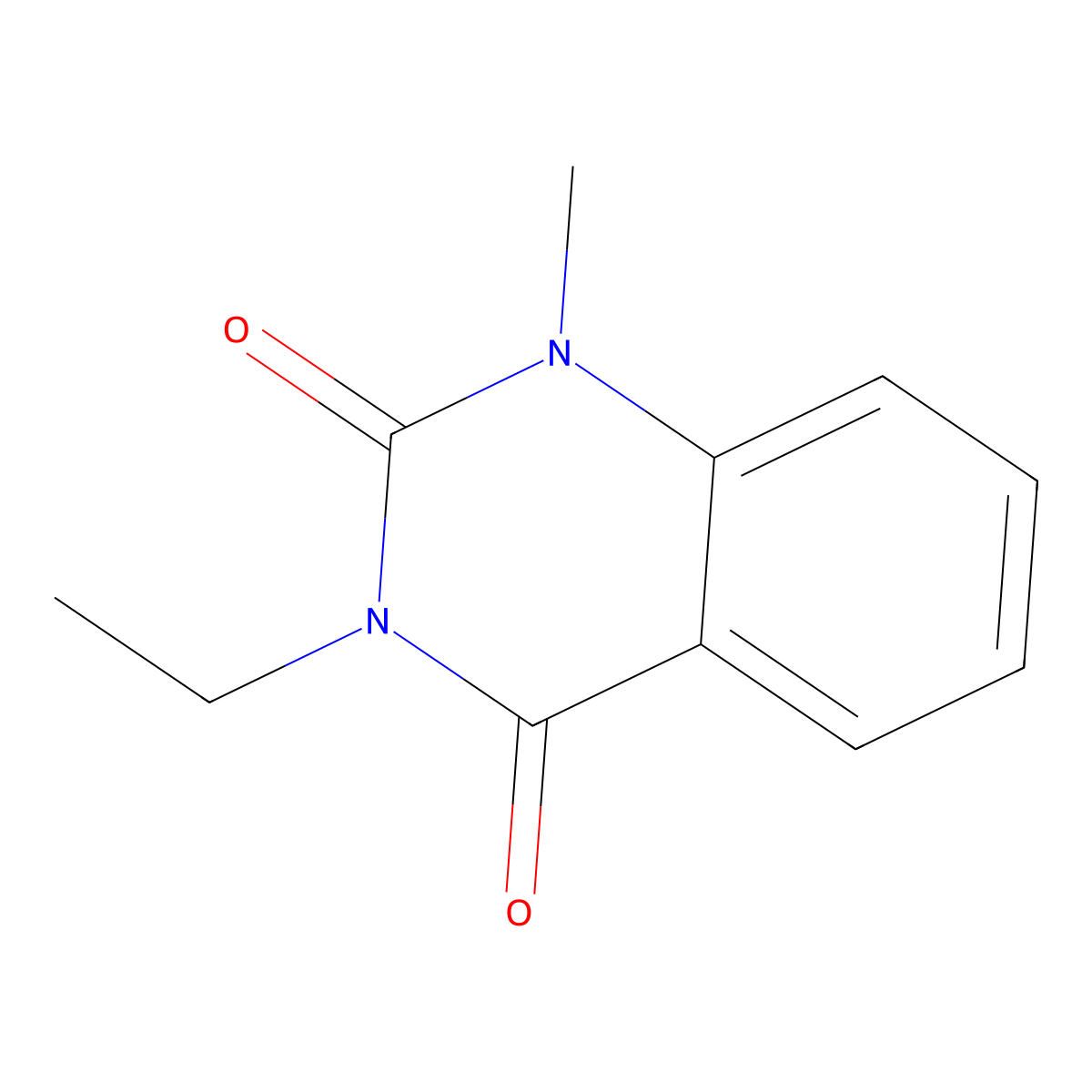 3-Ethyl-1-methylquinazoline-2,4-dione molecular structure, CAS 858452-38-7
