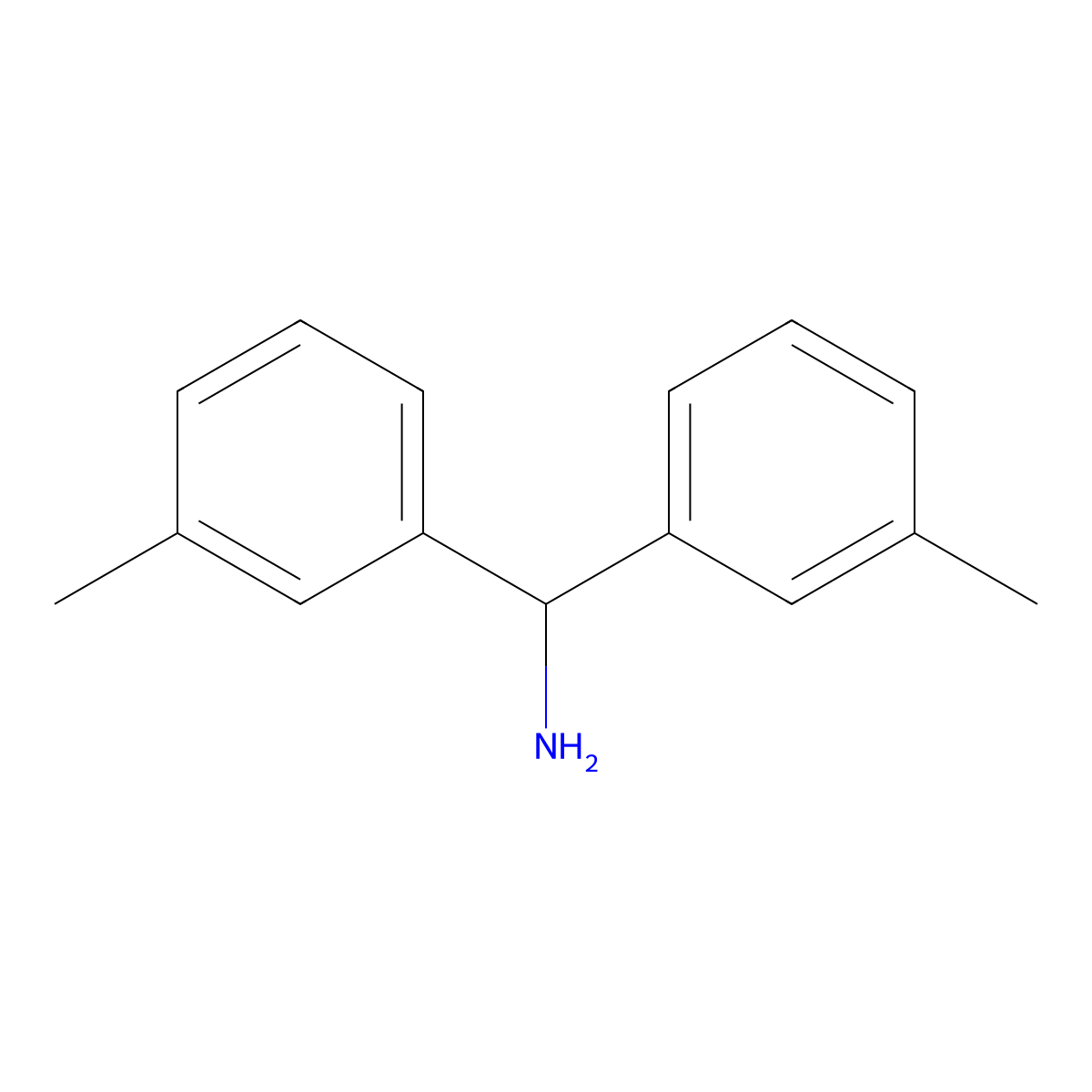 Bis(3-methylphenyl)methanamine molecular structure, CAS 858453-29-9